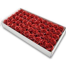 Blossoming Rose Soap Flower Collection - 50 Piece Set for Elegant Decor and Special Occasions - Très Elite