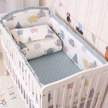 Blue Cosmic Comfort 6-Piece Crib Bedding Set for Celestial Dreams - Très Elite- Très Elite