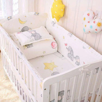 Blue Cosmic Comfort 6-Piece Crib Bedding Set for Celestial Dreams - Très Elite- Très Elite