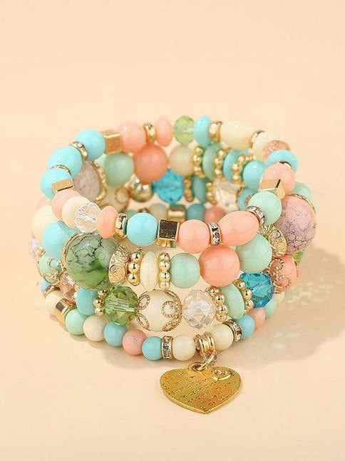 Bohemian Chic Crystal Beaded Bracelet - Elevate Your Style with Artistic Flair