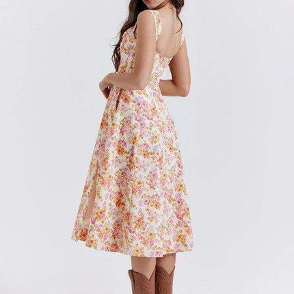 Bohemian Chic Floral Drape Dress: Effortless Style for Every Occasion - Très Elite