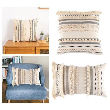 Bohemian Chic Tufted Pillow Cover Collection