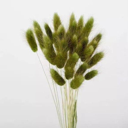 Boho Chic Dried Bunny Tail Floral Arrangement - Elegant Rustic Home Accent - Très Elite