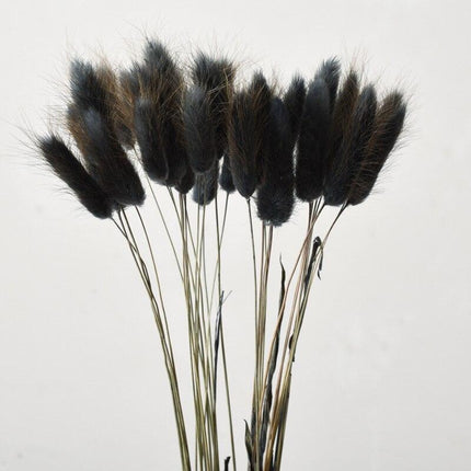Boho Chic Dried Bunny Tail Floral Arrangement - Elegant Rustic Home Accent - Très Elite