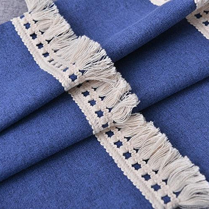 Boho-Chic Embroidered Pillow Covers with Trendy Tassel Details - Très Elite