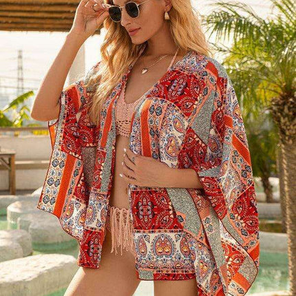 Boho-Chic Lightweight Kimono Cardigan: Effortless Summer Layering Essential