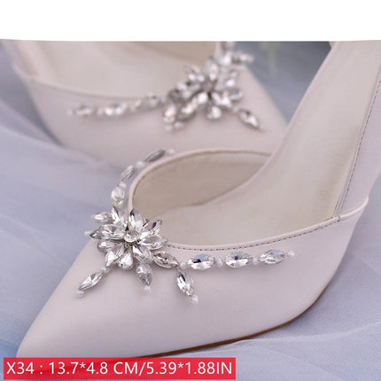 Bridal Rhinestone Footwear Clips - Luxurious Wedding Accessories for Elegant Shoes - Très Elite