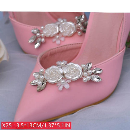 Bridal Rhinestone Footwear Clips - Luxurious Wedding Accessories for Elegant Shoes - Très Elite