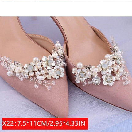 Bridal Rhinestone Footwear Clips - Luxurious Wedding Accessories for Elegant Shoes - Très Elite