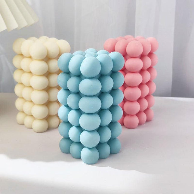 Bubble Ball and Cube Candle Mold Set - Innovative Crafting Essentials for Candle Makers