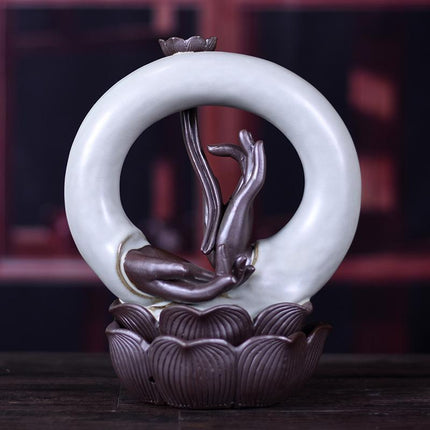 Buddha Hand Waterfall Incense Holder for Peaceful Atmosphere - Très Elite