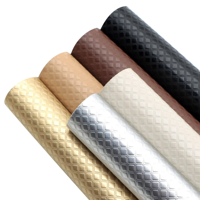Bump Texture Embossed Faux Leather Crafting Fabric – 20x33cm Versatile Craft Material