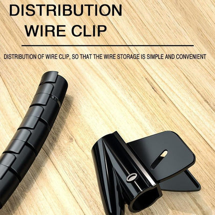 Cable Management Spiral Organizer for a Tidy Workspace - Très Elite