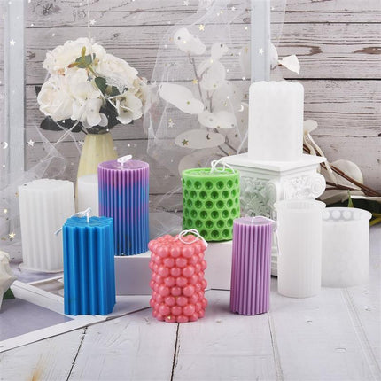 Candle Crafting Masterpiece: Roman-Style Silicone Mold Set for Creative Artistry - Très Elite