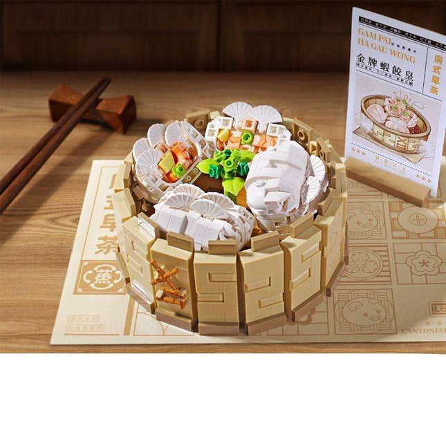 Cantonese Dim Sum Delight Mini Building Blocks Set - Elite Culinary Experience