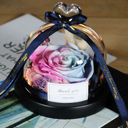 Captivating Glass Rose Lamp in Elegant Dome - A Cherished Emblem of Love. captivating-glass-rose-lamp-in-elegant-dome-a-cherished-emblem-of-love Gifts›Plants, Trees & Flowers›Immortal & Preserved›Flower Dome