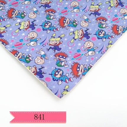 Cartoon Character Printed PVC Leather Craft Sheet for DIY Projects - Très Elite