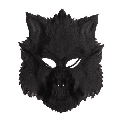 Cartoon Wolf Costume Mask - Premium PU Leather Halloween & Cosplay Accessory