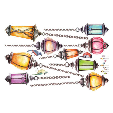 Ceiling Lamp Design PVC Wall Decals - Quick and Easy Home Decoration for Children's Rooms - Très Elite