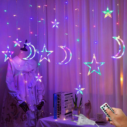 Celestial Dream LED Moon and Star String Lights for Whimsical Decor - Très Elite