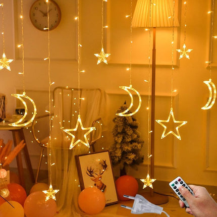 Celestial Dream LED Moon and Star String Lights for Whimsical Decor - Très Elite