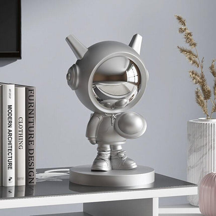 Celestial Explorer Astronaut Sculpture - Handcrafted Space-Themed Decor for Starry-Eyed Dreamers - Très Elite