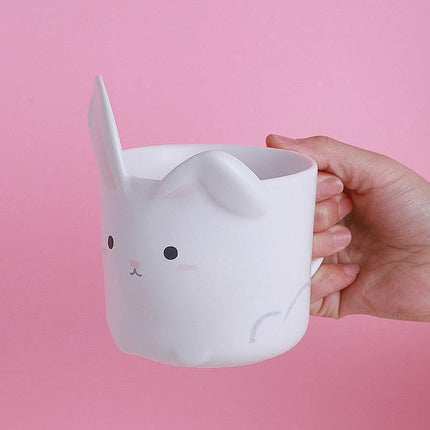 Charming Artisan Rabbit Mug - Limited Edition Lavender Jade for Mid-Autumn Festival - Très Elite