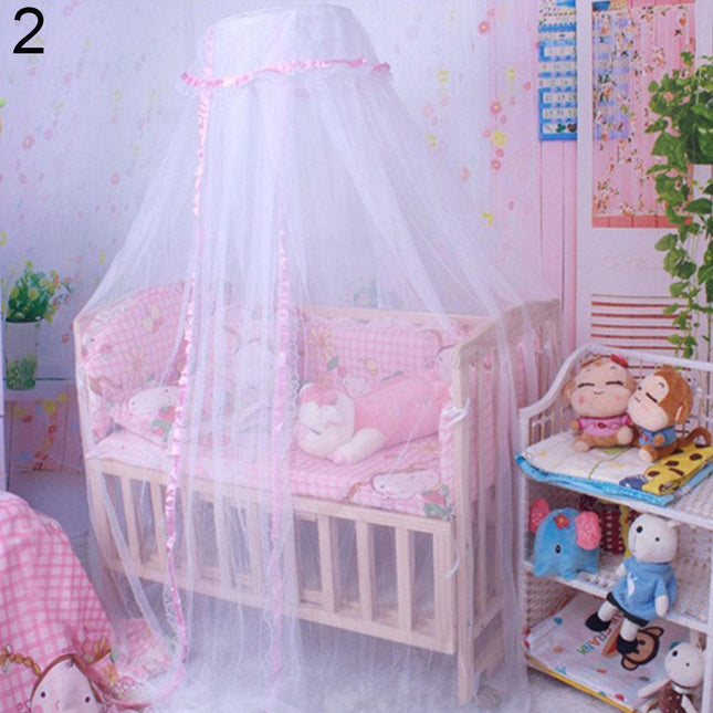 Charming Baby Crib Mosquito Net Canopy - Sophisticated Protection for Your Little One