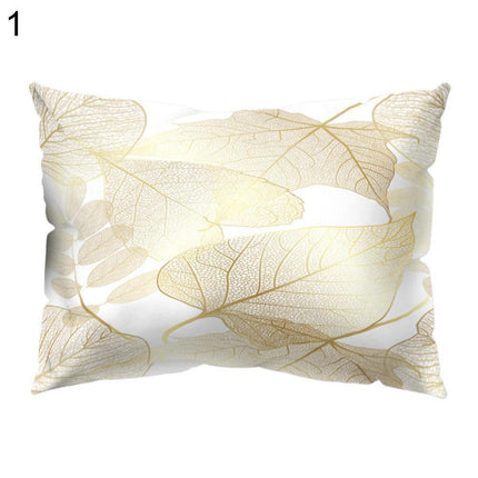 Charming Botanical Print Pillow Cover - Luxurious Peach Skin Cushion Case - Très Elite