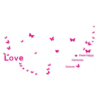 Charming Butterfly and Heart PVC Wall Decal Set for Delightful Home Decoration - Très Elite