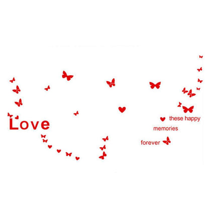 Charming Butterfly and Heart PVC Wall Decal Set for Delightful Home Decoration - Très Elite