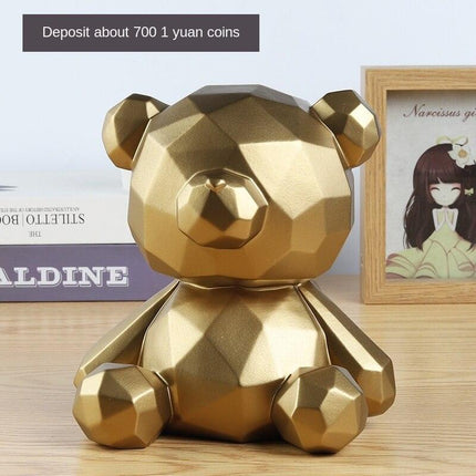 Charming Cartoon Bear Vinyl Coin Bank: A Whimsical Savings Delight - Très Elite