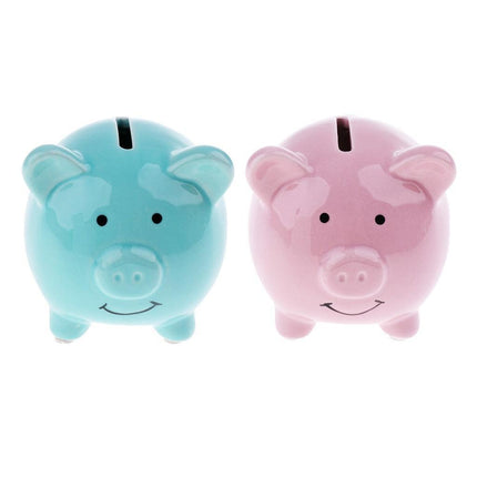 Charming Cartoon Ceramic Piggy Bank: A Delightful Savings Companion for Kids - Très Elite