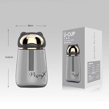 Charming Cat-Themed Kids' Hydration Bottles Set in Four Fun Colors