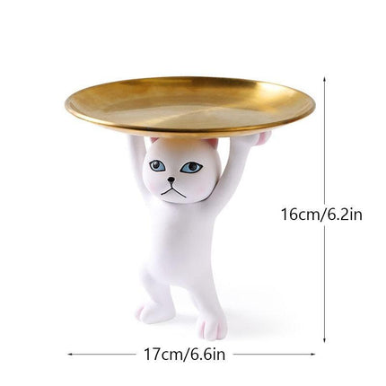 Charming Cat Tray Figurines for Fun and Functional Organization - Très Elite