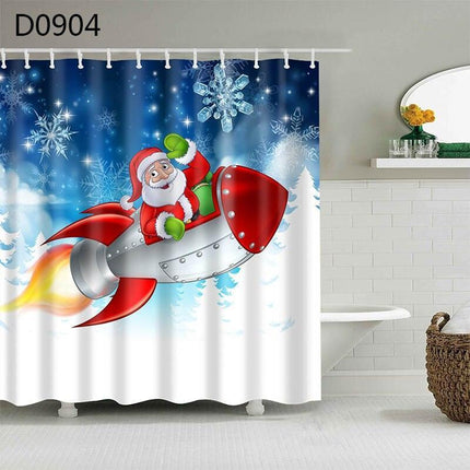 Charming Christmas Tree Shower Curtain Set for a Joyful Bathroom Transformation