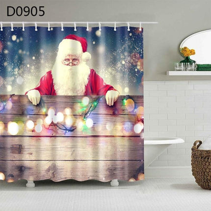 Charming Christmas Tree Shower Curtain Set for a Joyful Bathroom Transformation