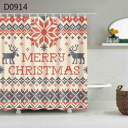 Charming Christmas Tree Shower Curtain Set for a Joyful Bathroom Transformation