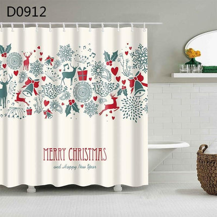 Charming Christmas Tree Shower Curtain Set for a Joyful Bathroom Transformation