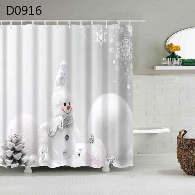 Charming Christmas Tree Shower Curtain Set for a Joyful Bathroom Transformation
