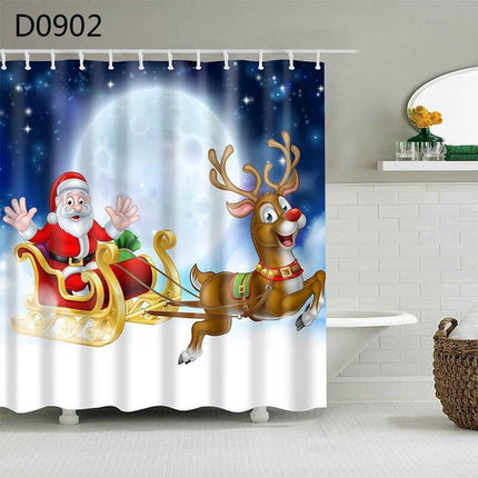 Charming Christmas Tree Shower Curtain Set for a Joyful Bathroom Transformation