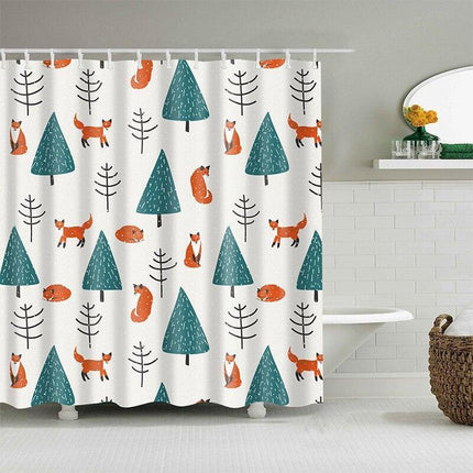 Charming Christmas Tree Shower Curtain Set for a Joyful Bathroom Transformation