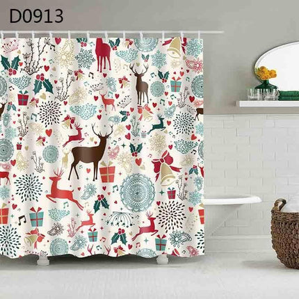 Charming Christmas Tree Shower Curtain Set for a Joyful Bathroom Transformation