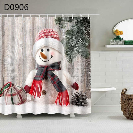 Charming Christmas Tree Shower Curtain Set for a Joyful Bathroom Transformation
