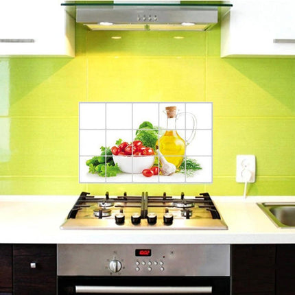 Charming Freshness: Waterproof Fruit & Vegetable Wall Art Sticker for Your Kitchen - Très Elite