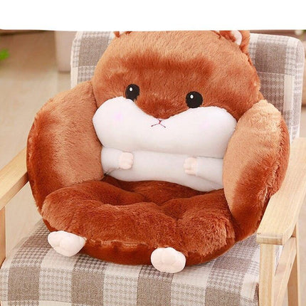 Charming Hamster-Themed Lumbar Support Pillow for Office Comfort - Très Elite