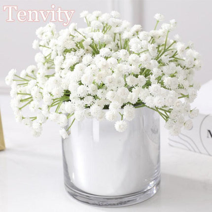 Charming Handcrafted Artificial Baby's Breath Floral Arrangement - Lifelike Gypsophila Bloom Collection - Très Elite