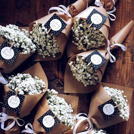 Charming Handcrafted Artificial Baby's Breath Floral Arrangement - Lifelike Gypsophila Bloom Collection - Très Elite
