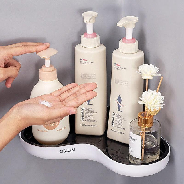 Charming Heart-Shaped Wall Storage Shelf with Enhanced Water Drainage System