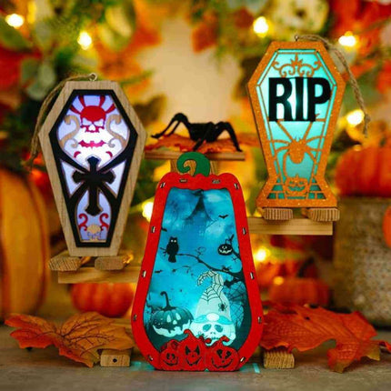 Charming Illumination: 2-Piece Decorative Light-Up Hanging Widgets for Your Home - Très Elite